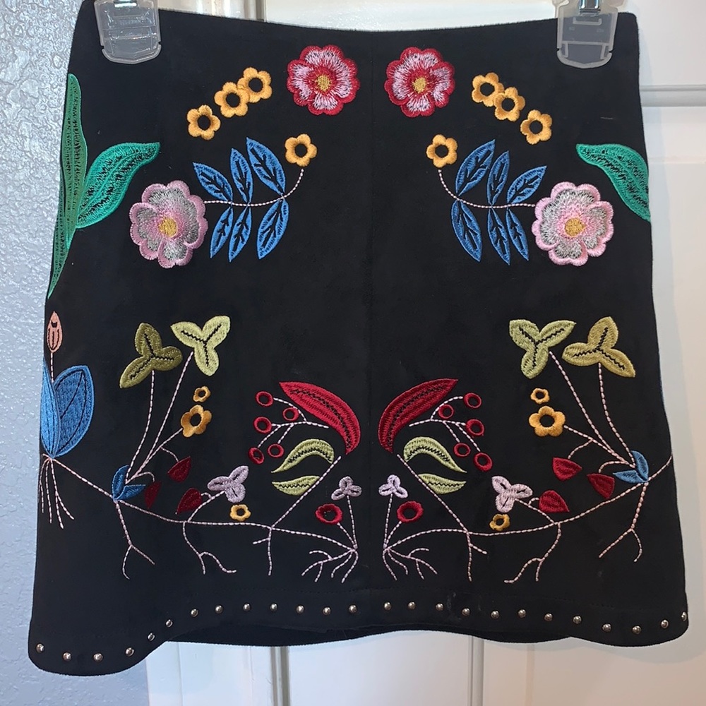Beautiful skirt.  Embroidery detail.